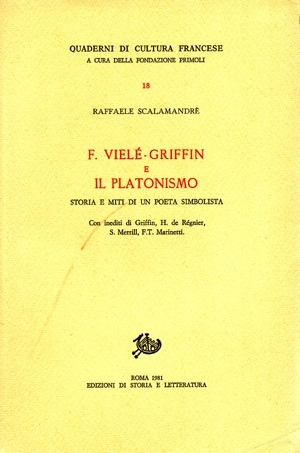 F. Vielé-Griffin e il Platonismo