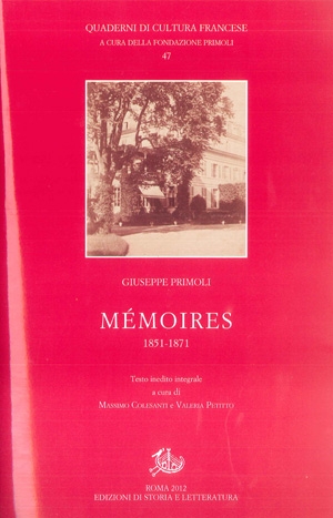 Mémoires. 1851-1871