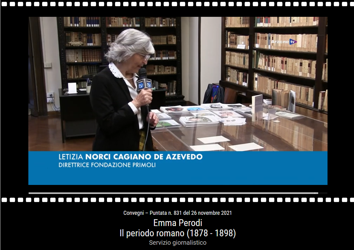 Servizio giornalistico realizzato da Aracne TV sul convegno “Emma Perodi il periodo romano (1878-1898)”