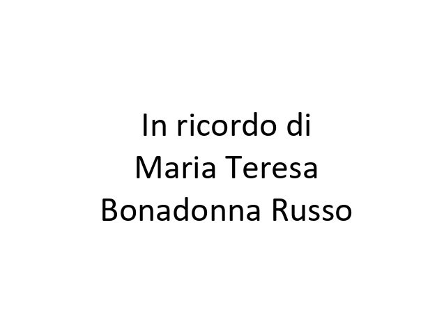 Maria Teresa Bonadonna Russo